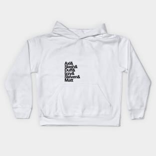 GnR Names Kids Hoodie